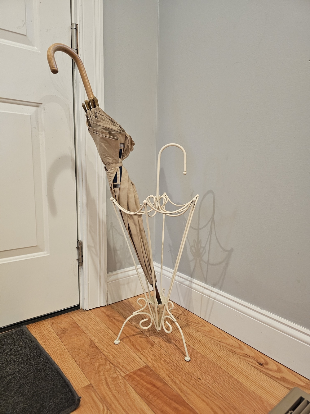 Vintage Mid-Century Wire Umbrella Stand - George Nelson Style MCM